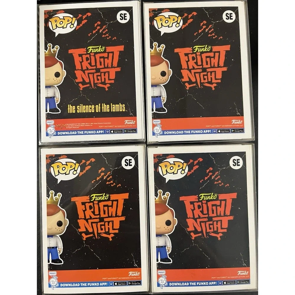 Funko Pop! Fright Night Freddy Lot Of 4, Hannibal,‎ Zombie, & Spirit Halloween